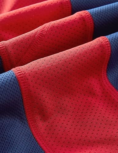 Miniatura 5 de Liberty Imports Paquete de 5 pantalones cortos de baloncesto atléticos de secado rápido para hombre, entrepierna de 9 pulgadas con bolsillos, ropa