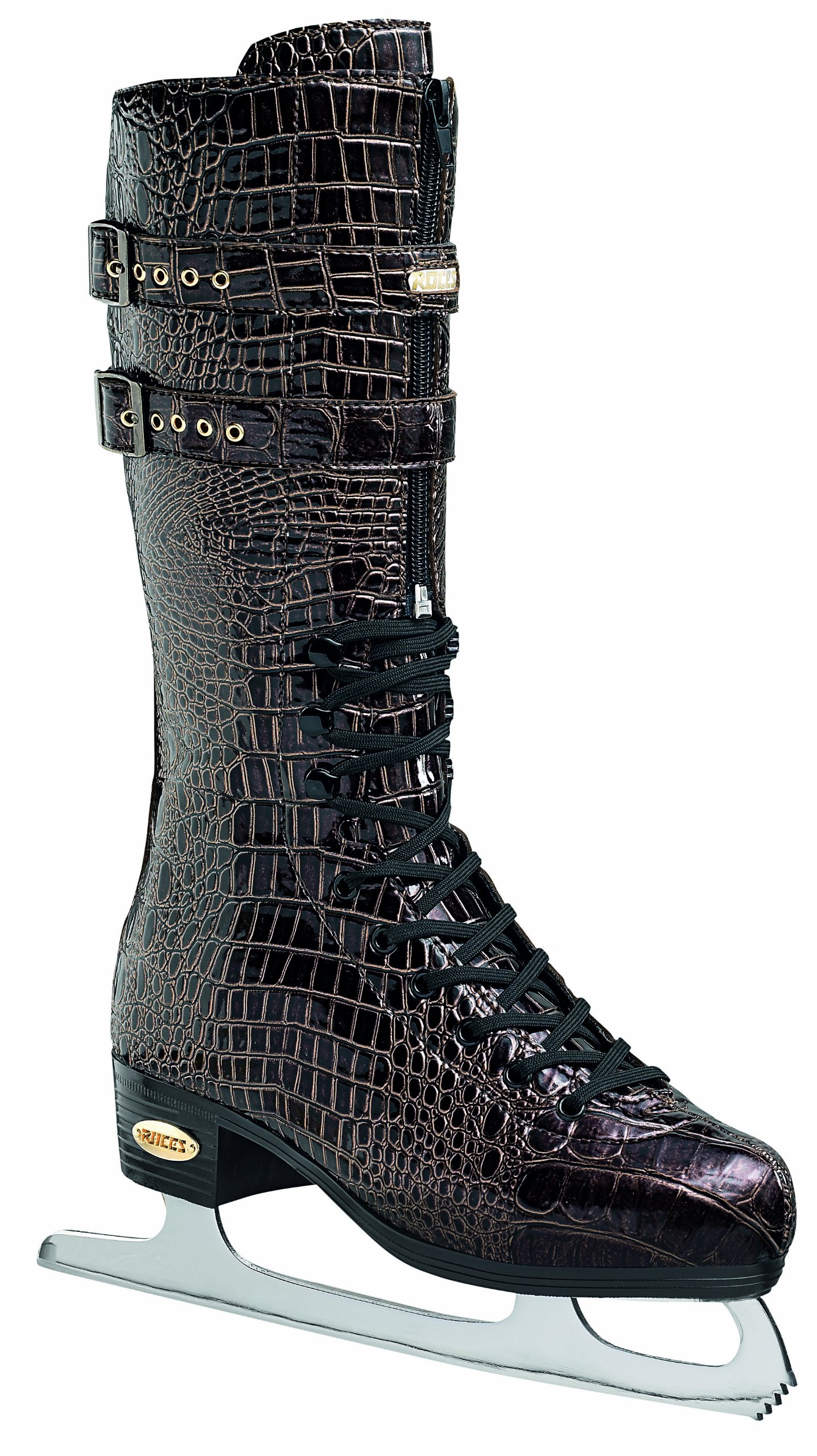 Roces – Pattini da Ghiaccio da Donna Coccodrillo, Barca, Donna, Schlittschuh Croco-Boot