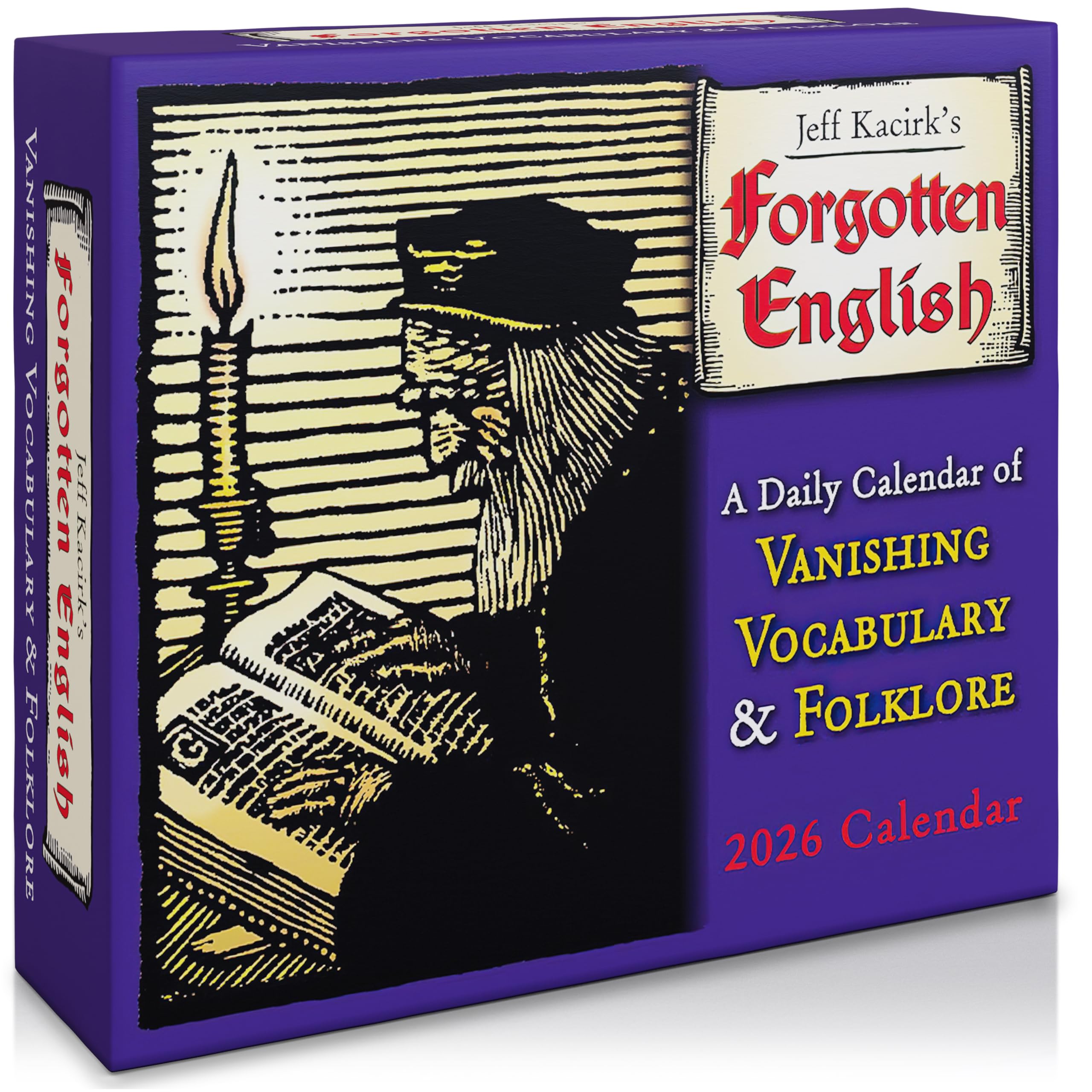 Forgotten English 2026 Boxed Daily Desk Calendar — Vanishing Vocabulary and Folklore