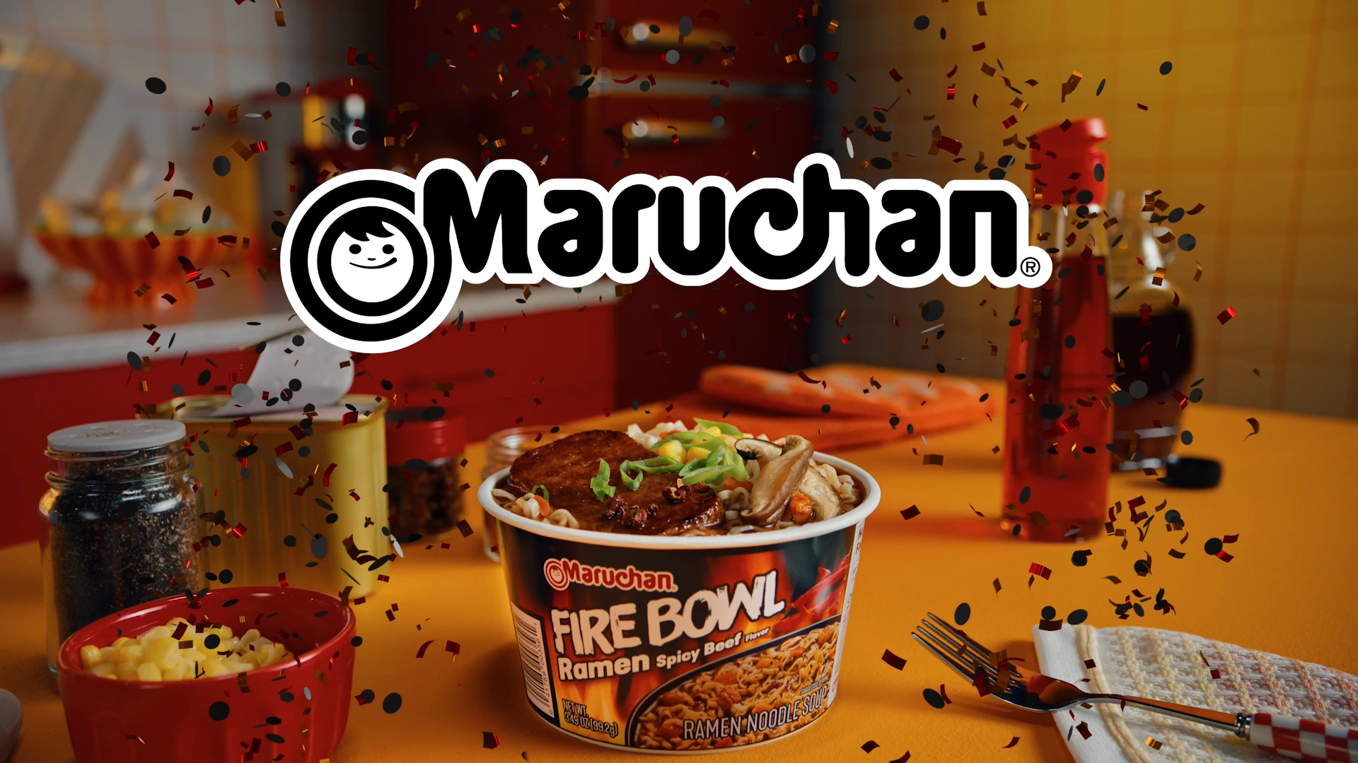 Amazon.com: Maruchan Ramen Noodles Fire Bowl, Spicy Beef Flavor