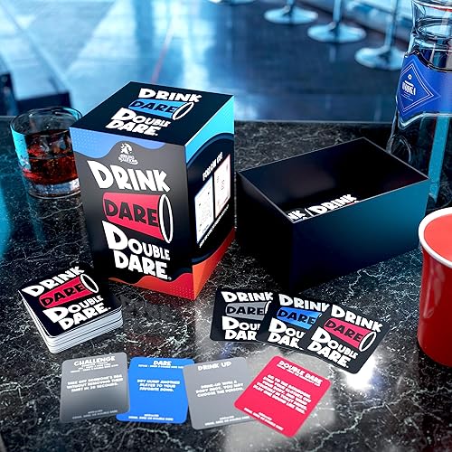 Miniatura 7 de Drink, Dare, Double Dare - Los mejores juegos de fiesta y familia para divertidas travesuras, desafíos atrevidos y doble diversión (beber, atrévete,