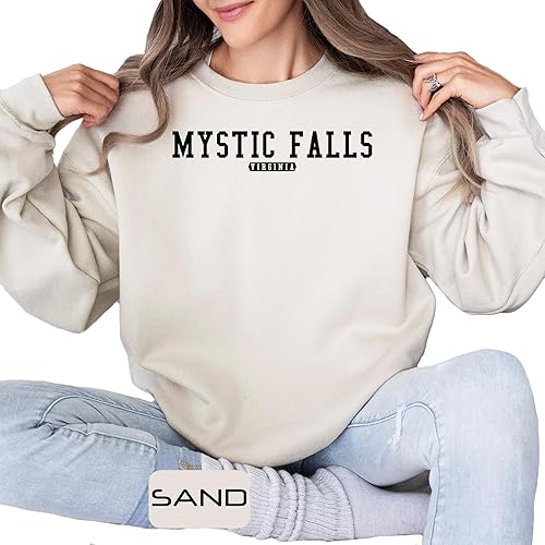 Miniatura 5 de Mystic Falls - Camisetas de Virginia con capucha, ropa de Mystic Falls, camisetas para mujeres y hombres, camisetas TVD, camisetas gráficas de