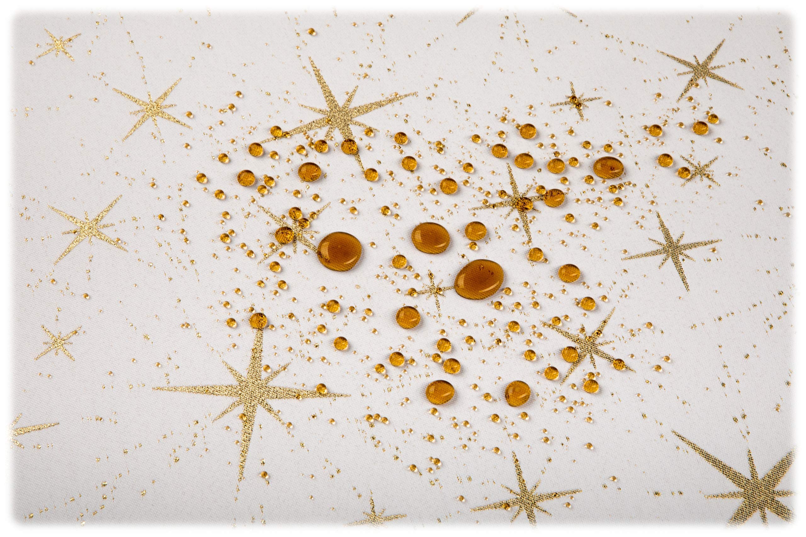 Mantel de Navidad, resistente a las manchas, antimanchas, mantel de dos caras, de poliéster, lamatex plateado y dorado, elegante decoración para mesa de Navidad (150 x 300 cm, patrón