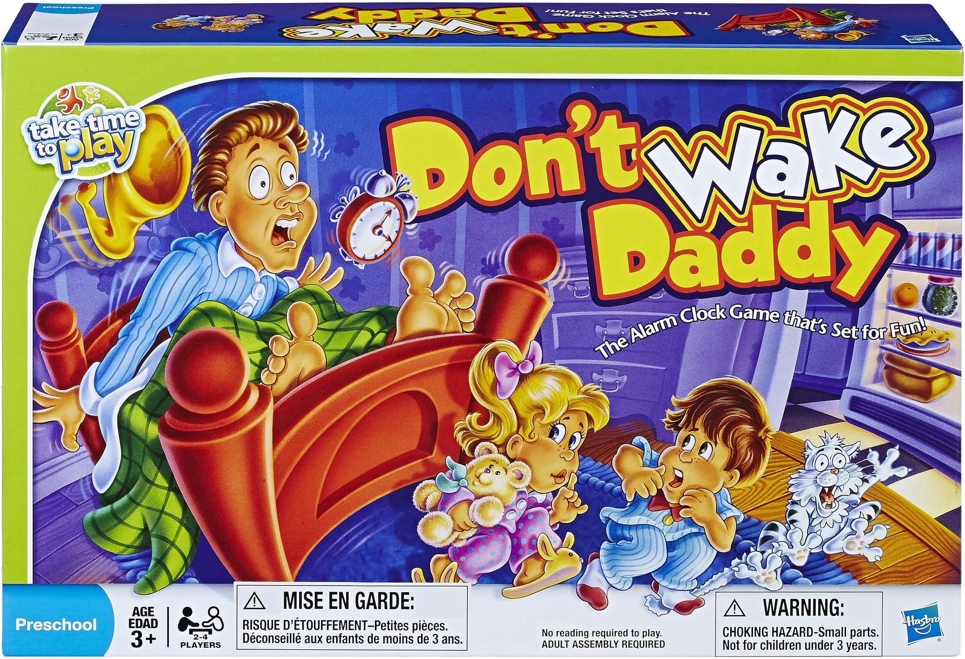 Hasbro Gaming Don't Wake Daddy Game | Preschool Board Games for Kids | 2-4 Players for Boys & Girls | Ages 3+ (Amazon Exclusive)