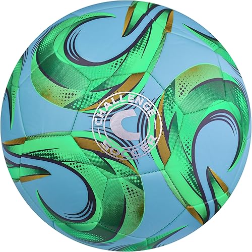 American Challenge Kreis - Balón de fútbol  Tamaños 5, 4 y 3  Balón de fútbol de entrenamiento para jóvenes y adultos para práctica, juegos y campos