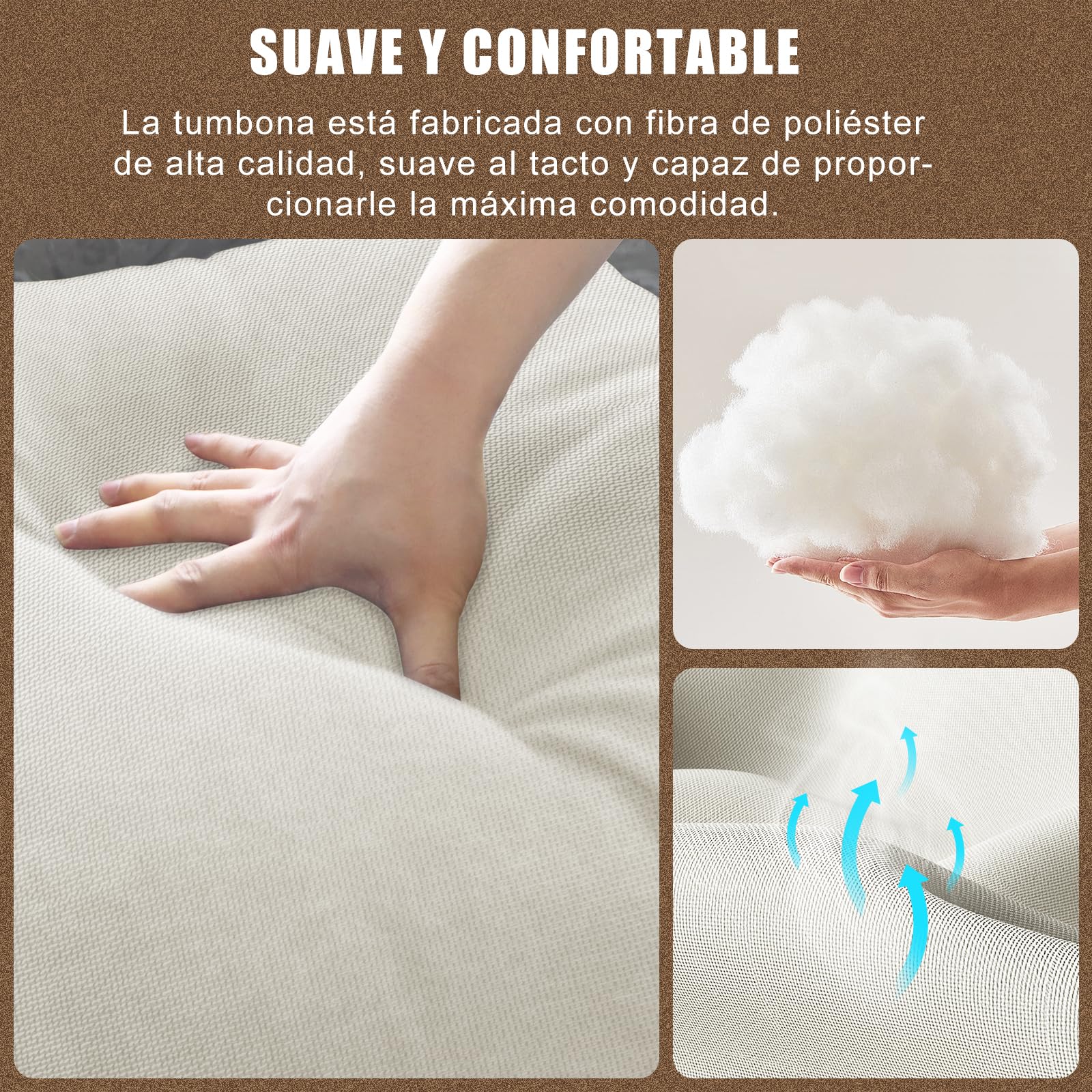 rattantree Sillón Relax Moderno de Salón con Estructura Metálica, Terciopelo Cómodo para Dormitorio y Lectura, Color Blanco (71 x 65 x 65cm)