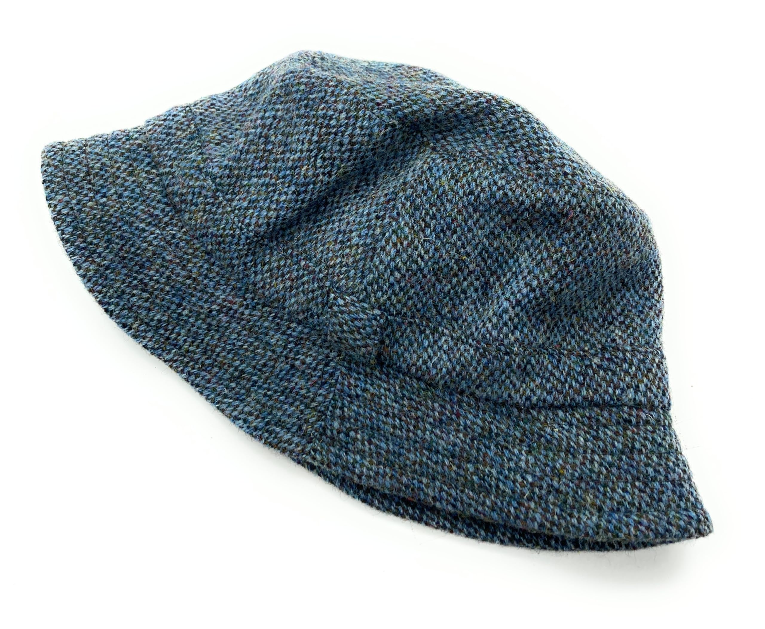 Scottish Essence Men's Blue Fleck Gents Harris Tweed Fishing Hat, Authentic Scottish Made (Uk, Alpha, M, )