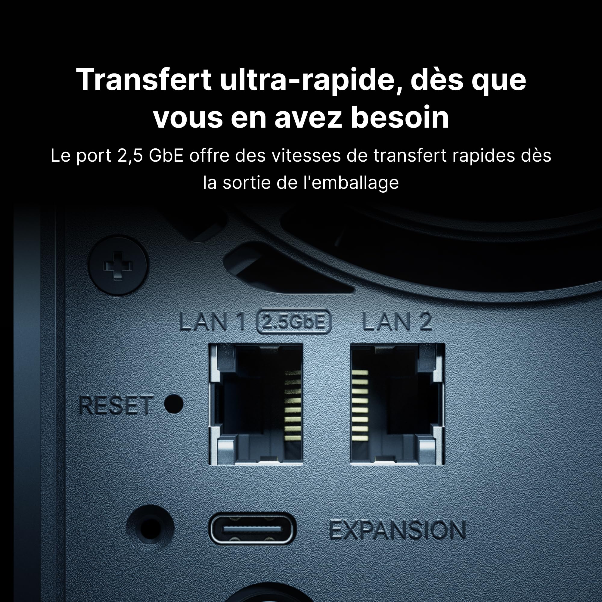 SYNOLOGY DS725+ – NAS à 2 Baies avec Port 2,5 GbE, Extensible jusqu'à 7 Baies