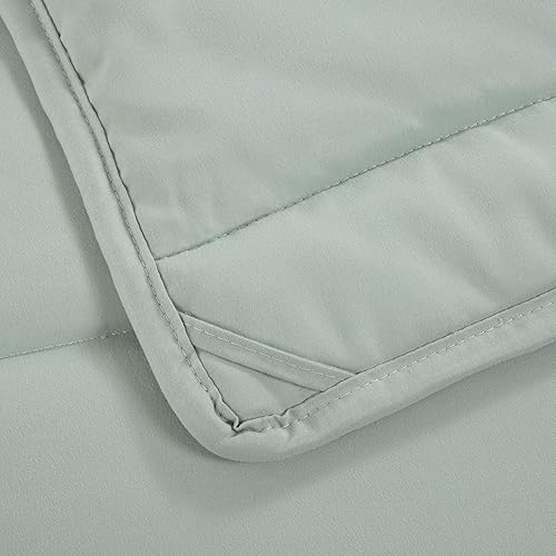 Miniatura 5 de HOMBYS Edredón de tamaño King extragrande de 98 x 120 pulgadas, ligero edredón alternativo de plumón para todas las estaciones, relleno de edredón