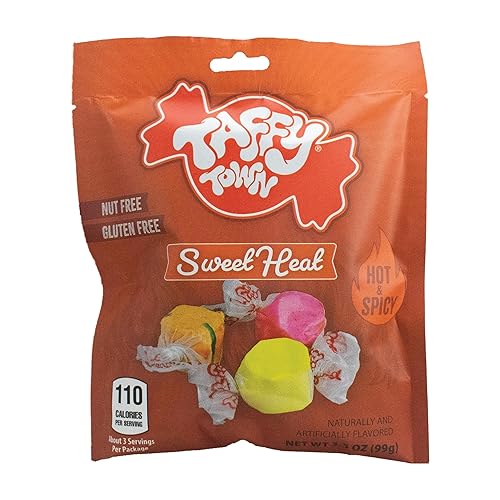 Miniatura 8 de Taffy Town Saltwater Taffy - Mezcla tropical  Gourmet  Caramelos estilo turrón  Suave y delicioso  Bocadillos Sumer  Party Good Candies  3.5 oz