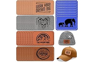 100 Pcs Leather Patches for Hats: Enhance Your Headwear with Style
