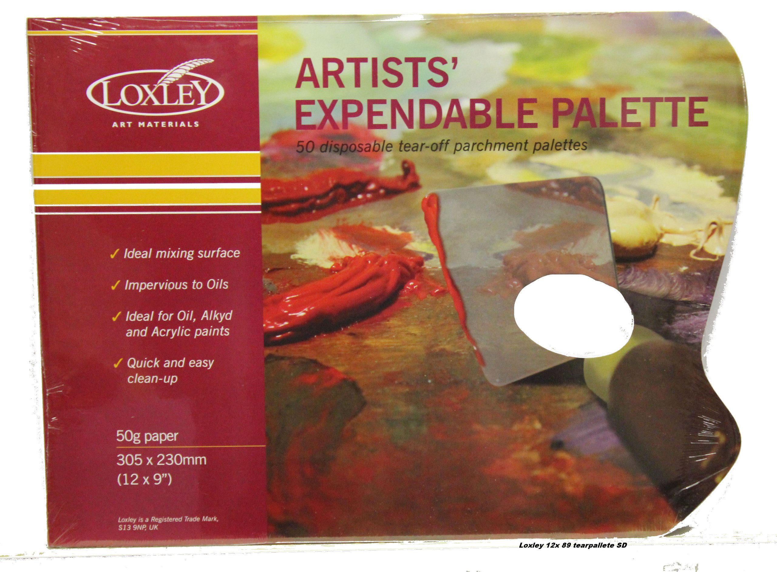 Loxley Tearoff Palette, Thumb Hole 36 Sheet Tear Off Sheets,