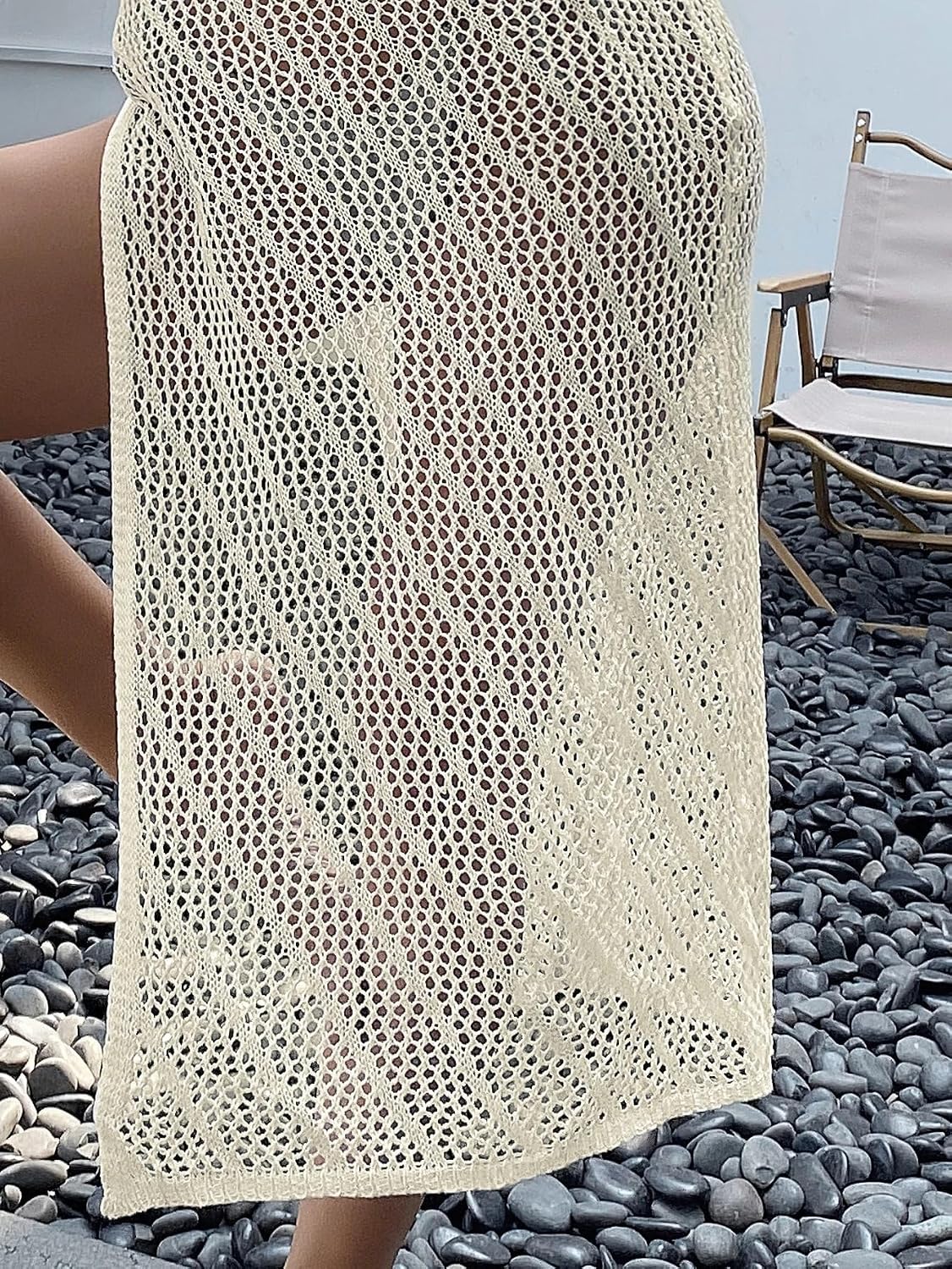 Womens Slit Cover Up Dress,Summer Beach cover ups for swimwear