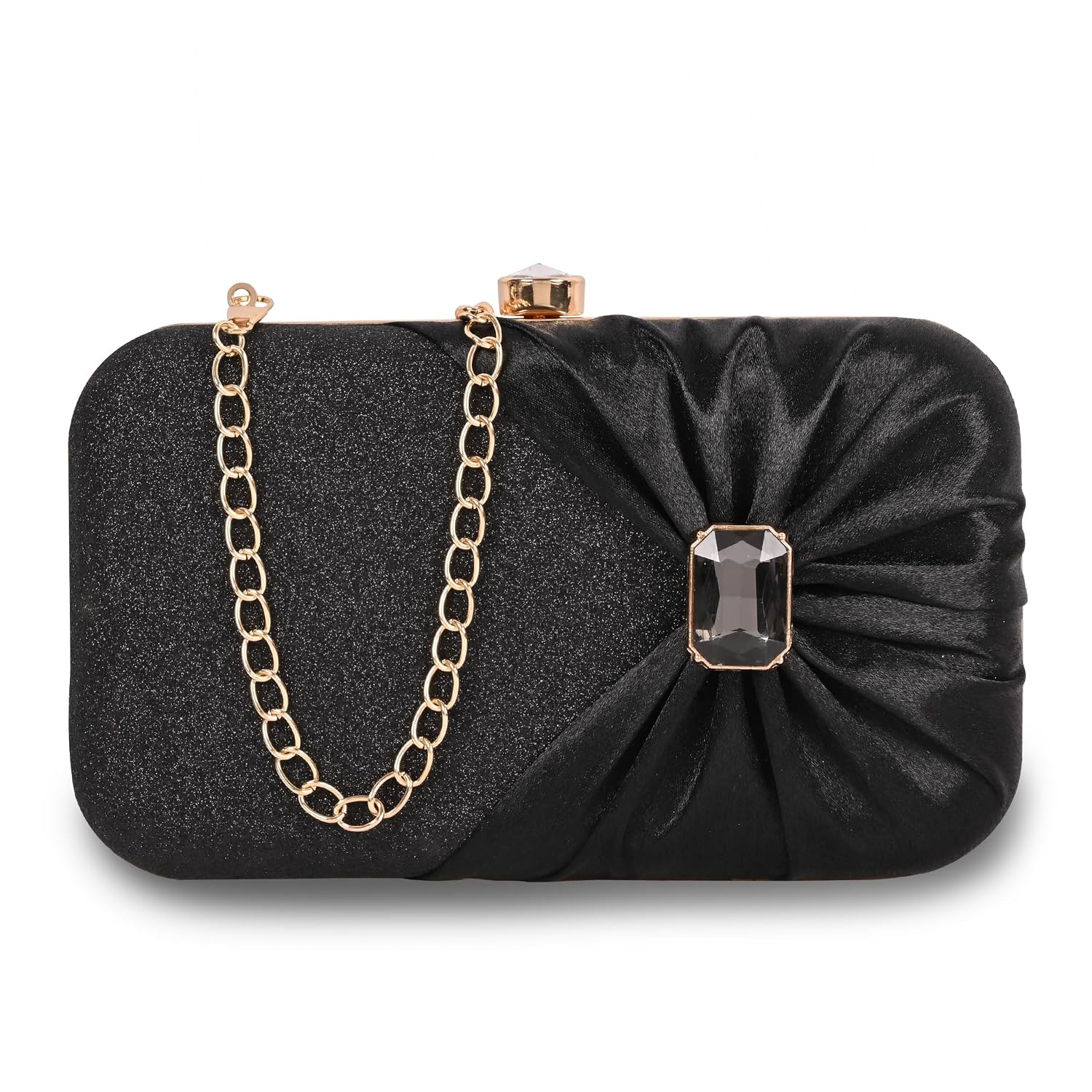 ADISA Studded formal party clutch with gold chain for women and girls (CL107) - Review, Price and Buying Guide