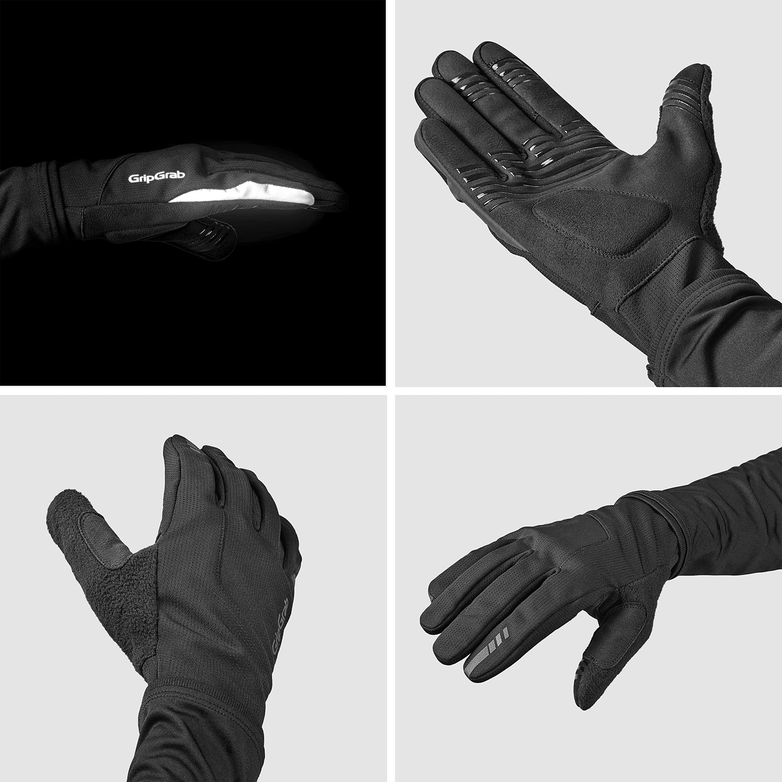 GripGrab Hurricane 2 Guanti Antivento per Primavera, Autunno, Ciclismo, Mezze Stagioni, Imbottiti, Antiscivolo, Invernali Unisex Adulto