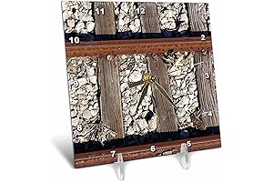 3D Rose Railroad Ties Like Desk Clock
