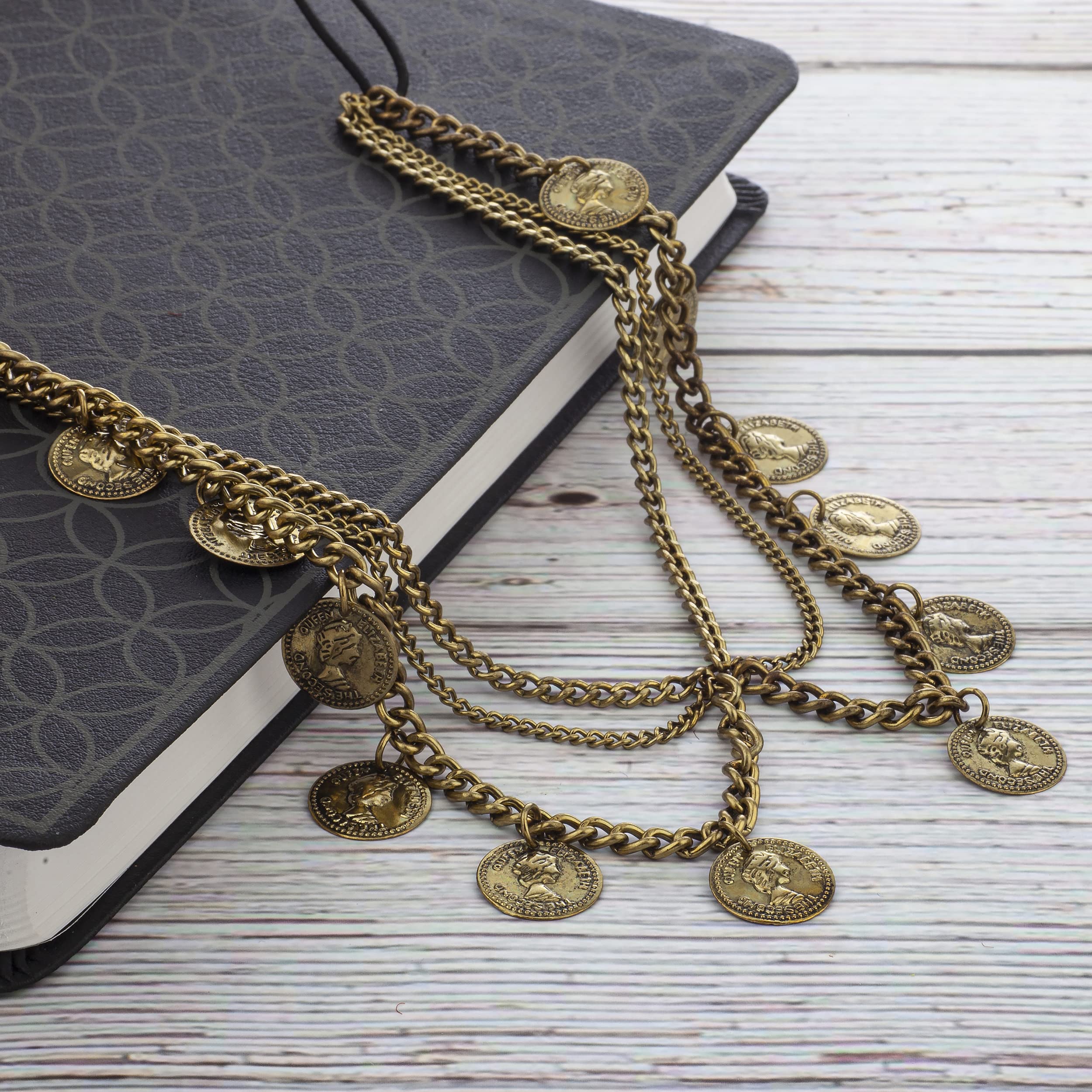 Amazon.com: LUX ACCESSORIES Burnished Gold-tone Gypsy Style 
