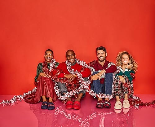 Miniatura 4 de Dearfoams Pantuflas divertidas y feas de Navidad para hombre