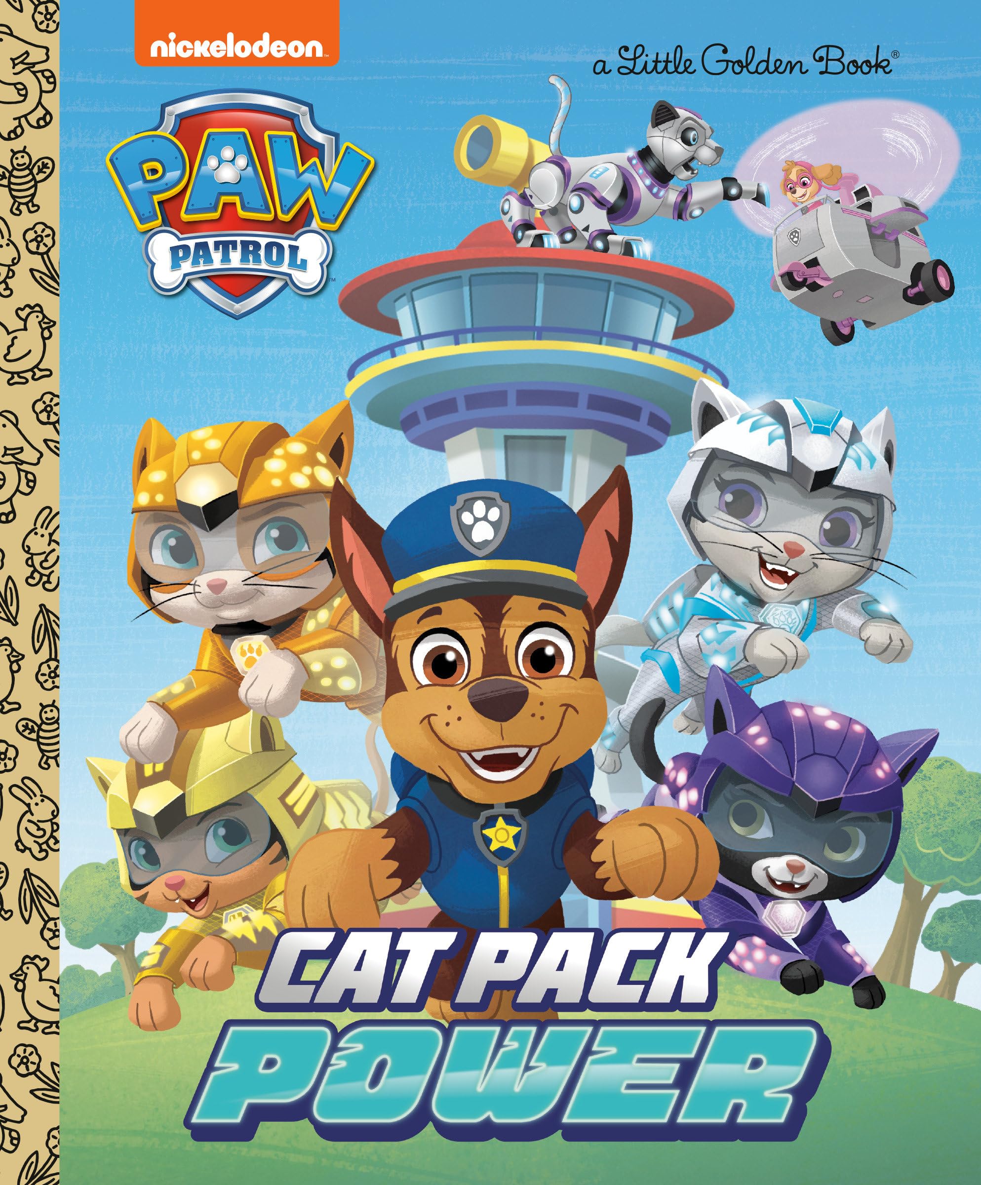 Cat Pack Power (PAW Patrol) (Little Golden Book)