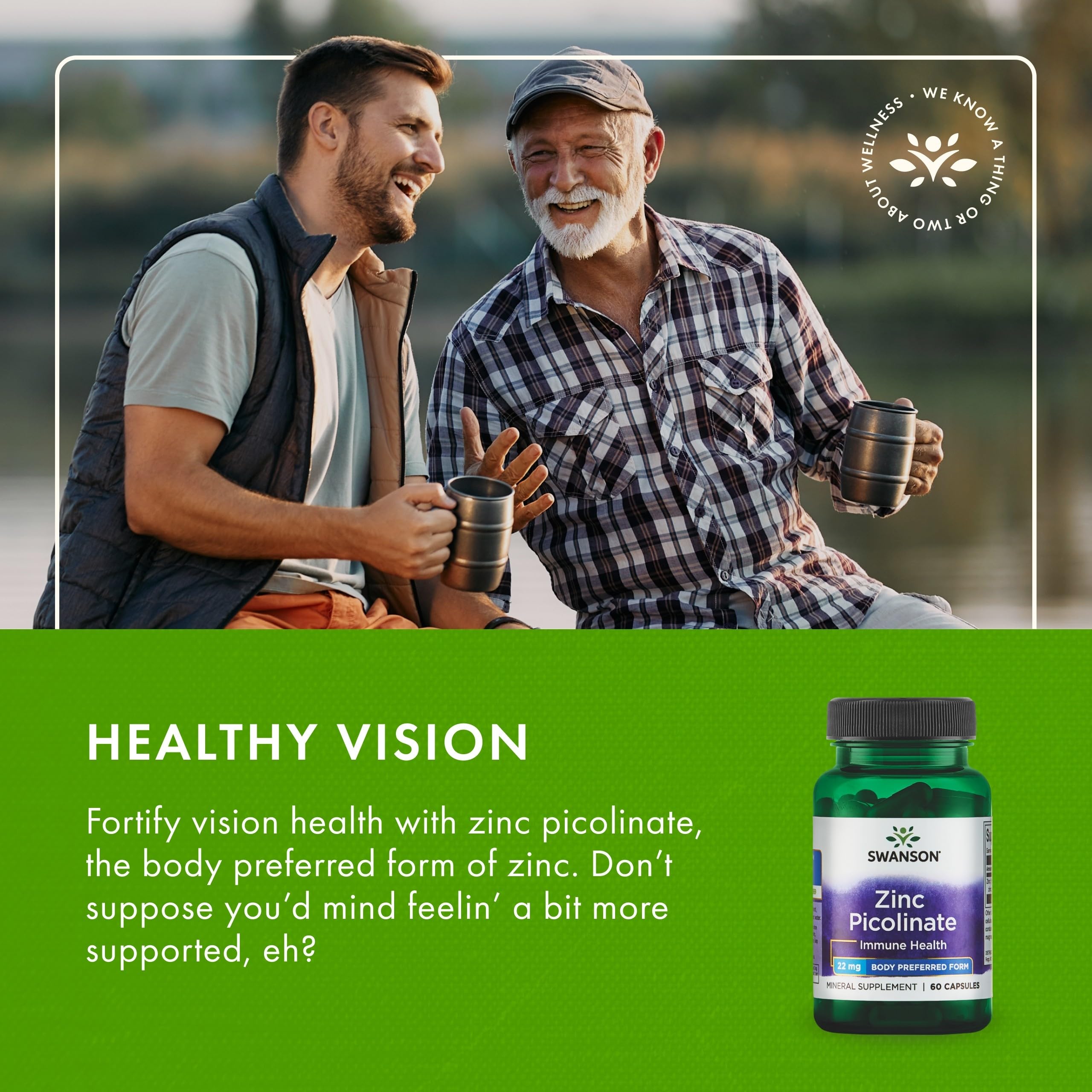 Swanson Zinc Picolinate Chelated Mineral, 22 mg, 60 Vegan Capsules — Amazon image 6