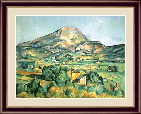Amazon Co Jp 贈答品 進物 記念品 有名絵画 模写 複製画 ポール セザンヌ サント ヴィクトワール山 本