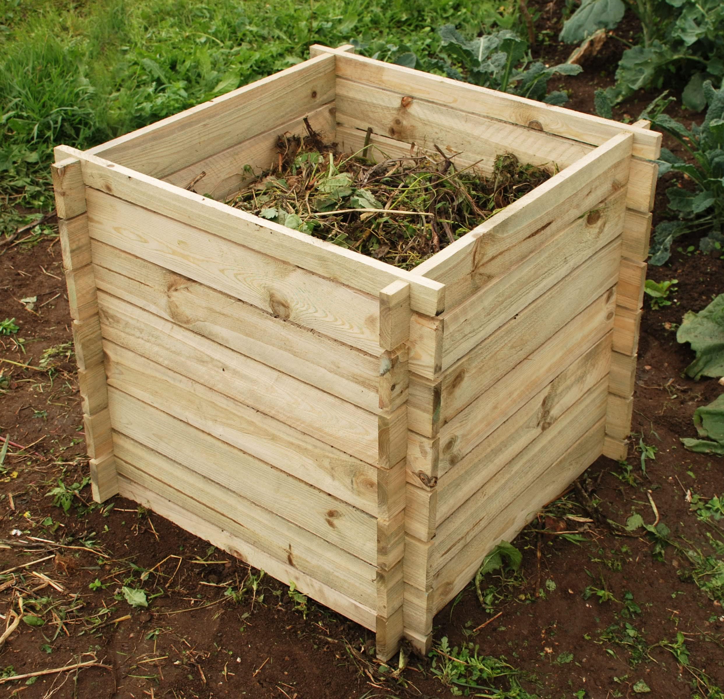 Compost bin 250 litre, KOMP 250, easy build, easy access to compost