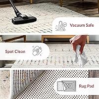 Vista 38 de nuLOOM 2x8 Alfombra de Área Blythe Marroquí, Negro y Blanco, Diseño Bohemio Desvanecido, Resistente a Manchas, Para Dormitorio, Comedor, Sala