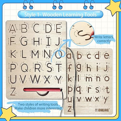 Miniatura 3 de 4 cuadernos grandes de práctica mágica para niños, libro de práctica de escritura a mano, paquete de 4 con recarga de bolígrafo, caligrafía cursiva