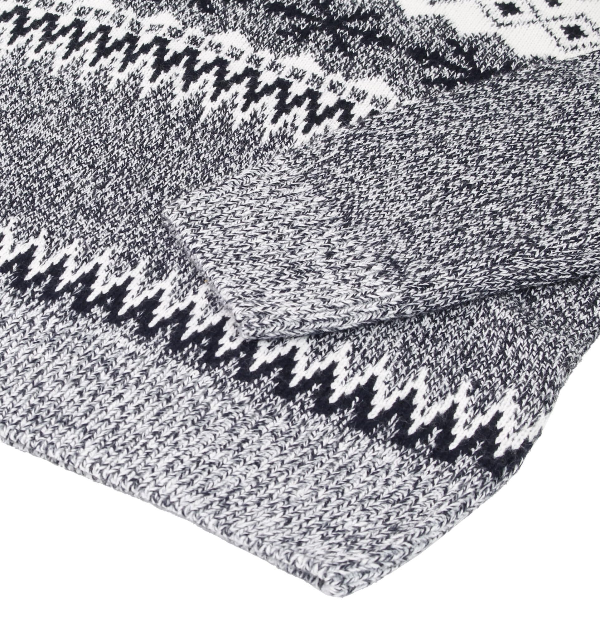 Xact Maglione Natalizio da Uomo con Zip a 1/4 con Tradizionale Motivo Festivo Fairisle