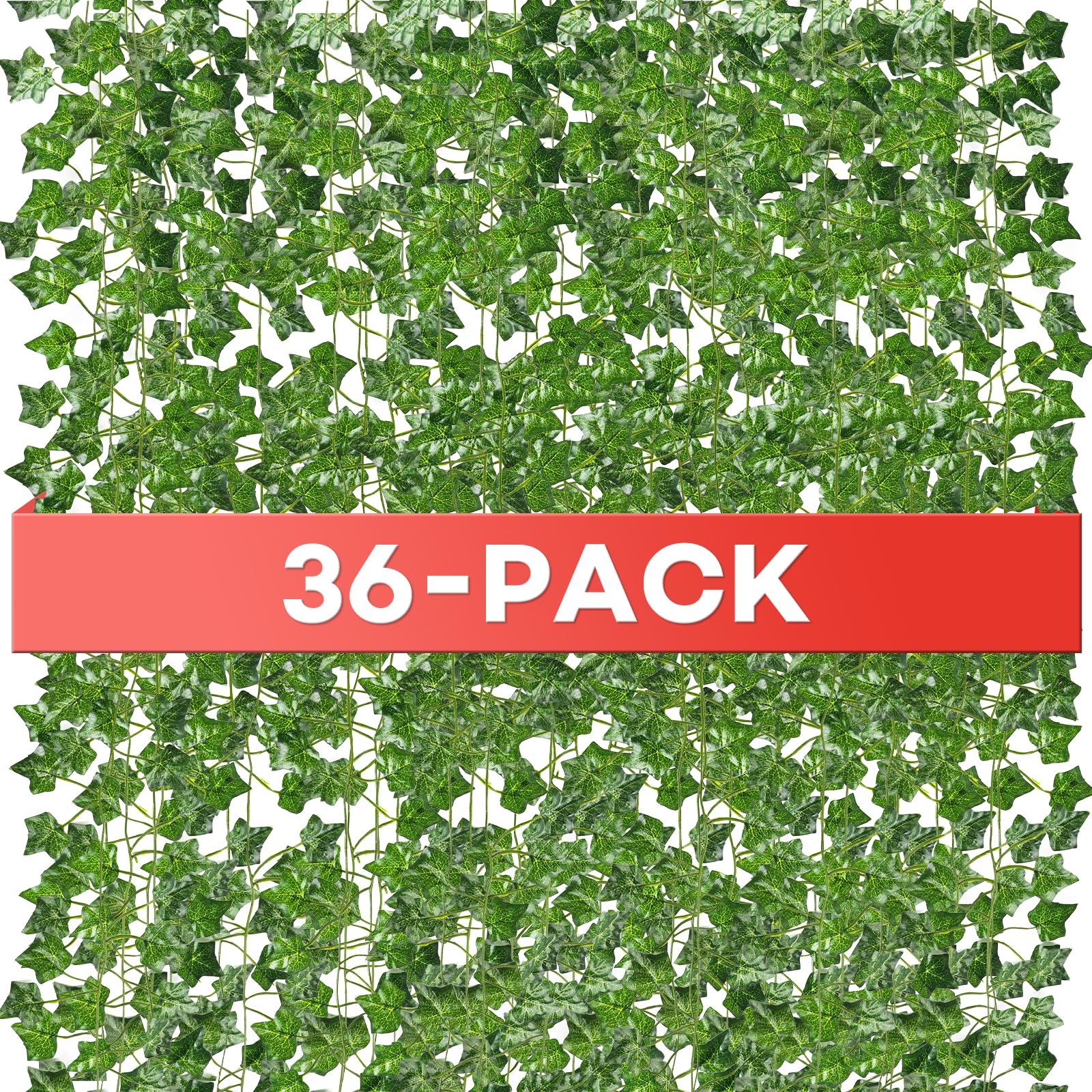 Alotiki Fake Vines, 36 Pack 252 Feet Artificial Ivy Garland Vines for Bedroom Decor, Hanging Vines for Party Wedding Christmas Decoration,Fake Leaves