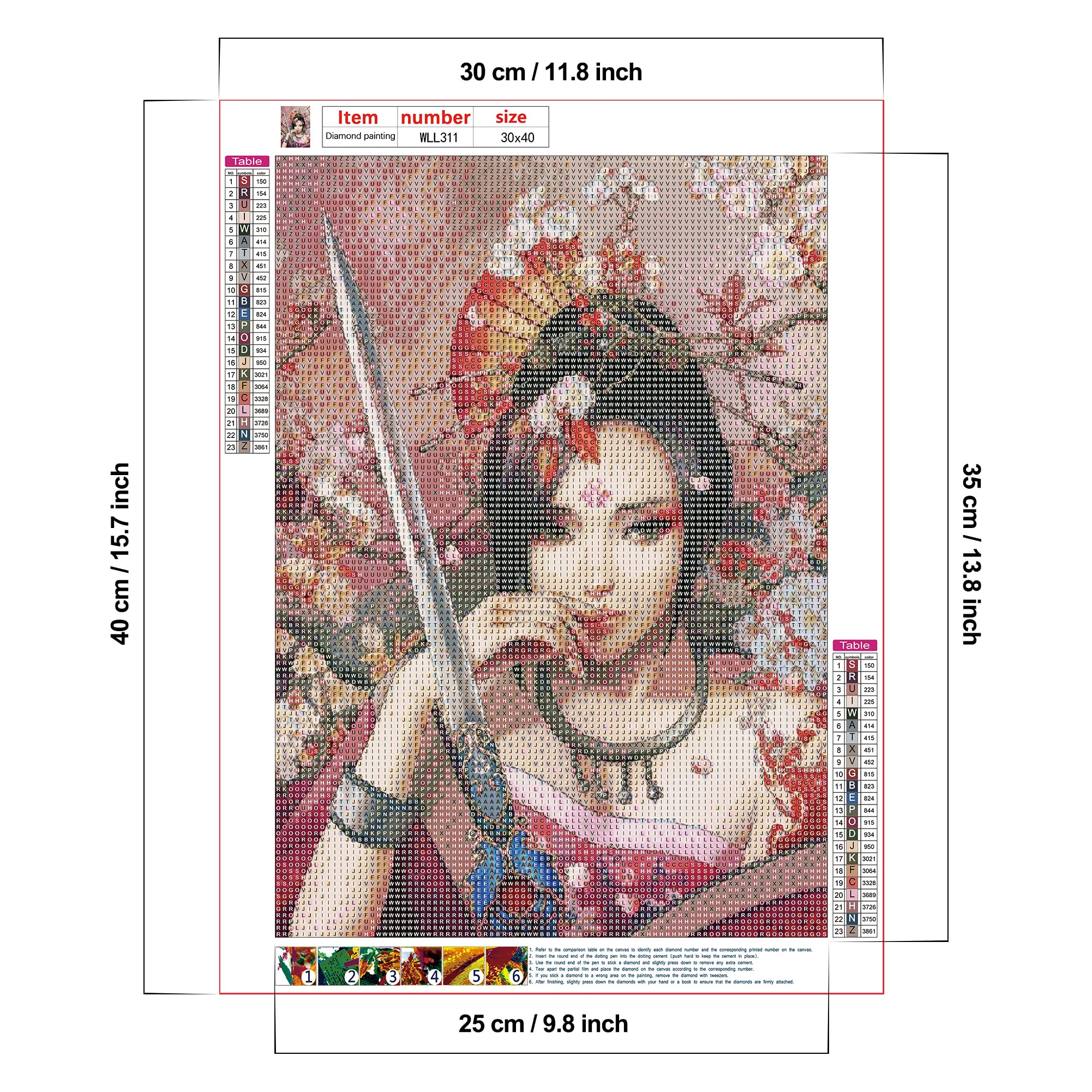 M▲▼D✨５点set♡ DIY zestawy do malowania diamentami 5D, malowanie po