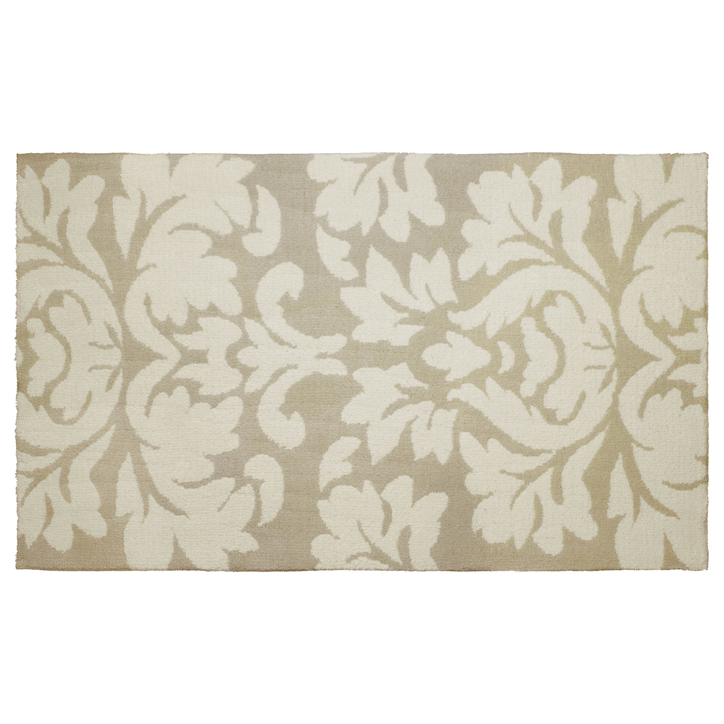 Laura Ashley Kent Plush Knit Microfiber 27" x 45" Accent Rug, Taupe