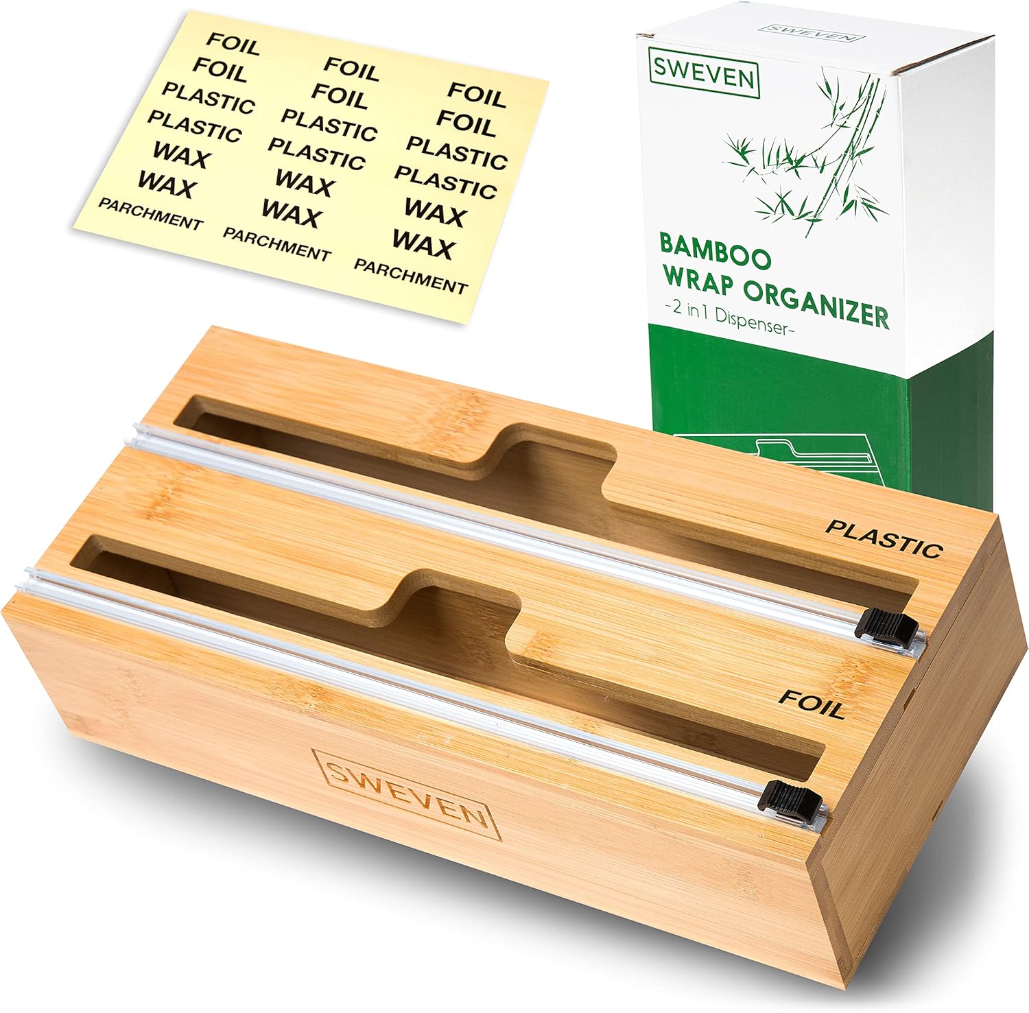 Buy Plastic Wrap Organizer for drawer Saran Wrap, Aluminum Foil, Wax