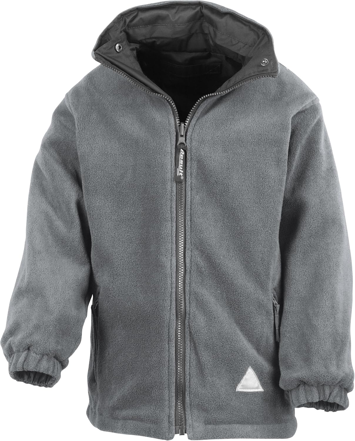 Result Childrens/Kids Reversible Storm Stuff Anti Pilling Fleece Waterproof Jacket (9/10) (Black/Grey)