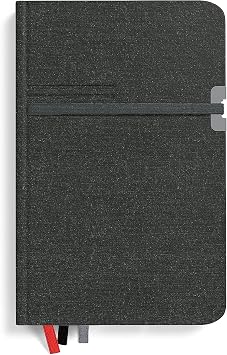 TRU RED Medium Mastery Journal, Black Premium Ruled Notebook