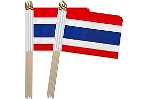 TSMD Thailand Stick Flags, Budget-Friendly MINI Thai Decorations