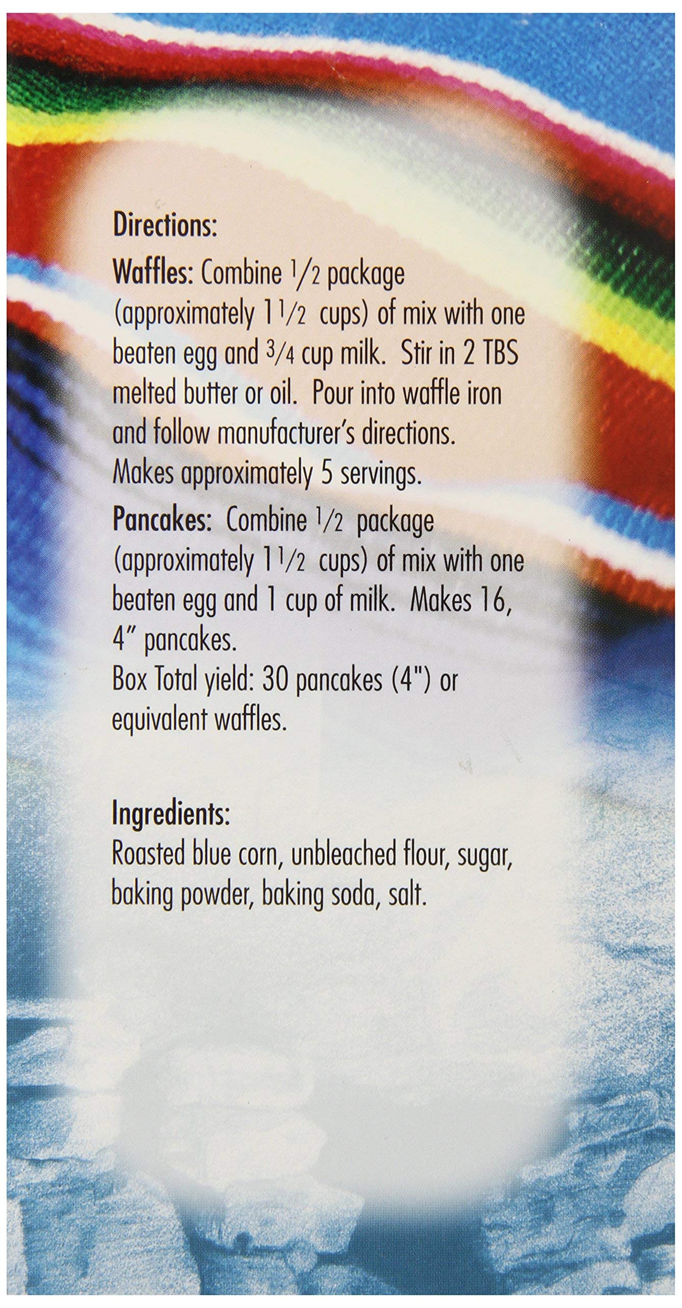 Los Chileros Blue Corn Pancake and Waffle Mix, 16 Ounce
