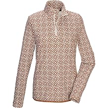 Killtec Womens Powerstretch Midlayer Shirt with Stand-Up Collar and Zip