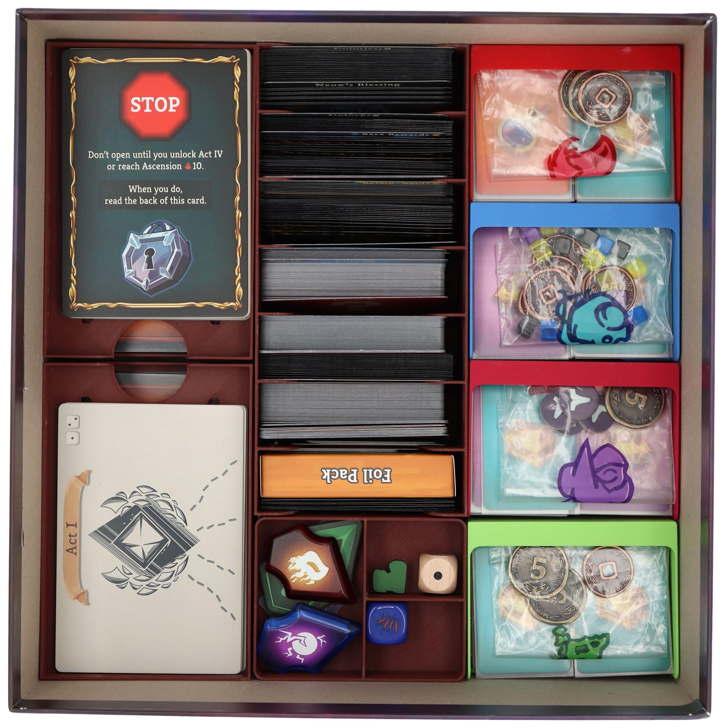 Feldherr Organizer kompatybilny z Slay The Spire: Gra planszowa - Wkładka do pudełka z grą planszową Collector's Edition - Łatwiejsze sortowanie - Szybsza konfiguracja gry - Lepsze wrażenia z gry