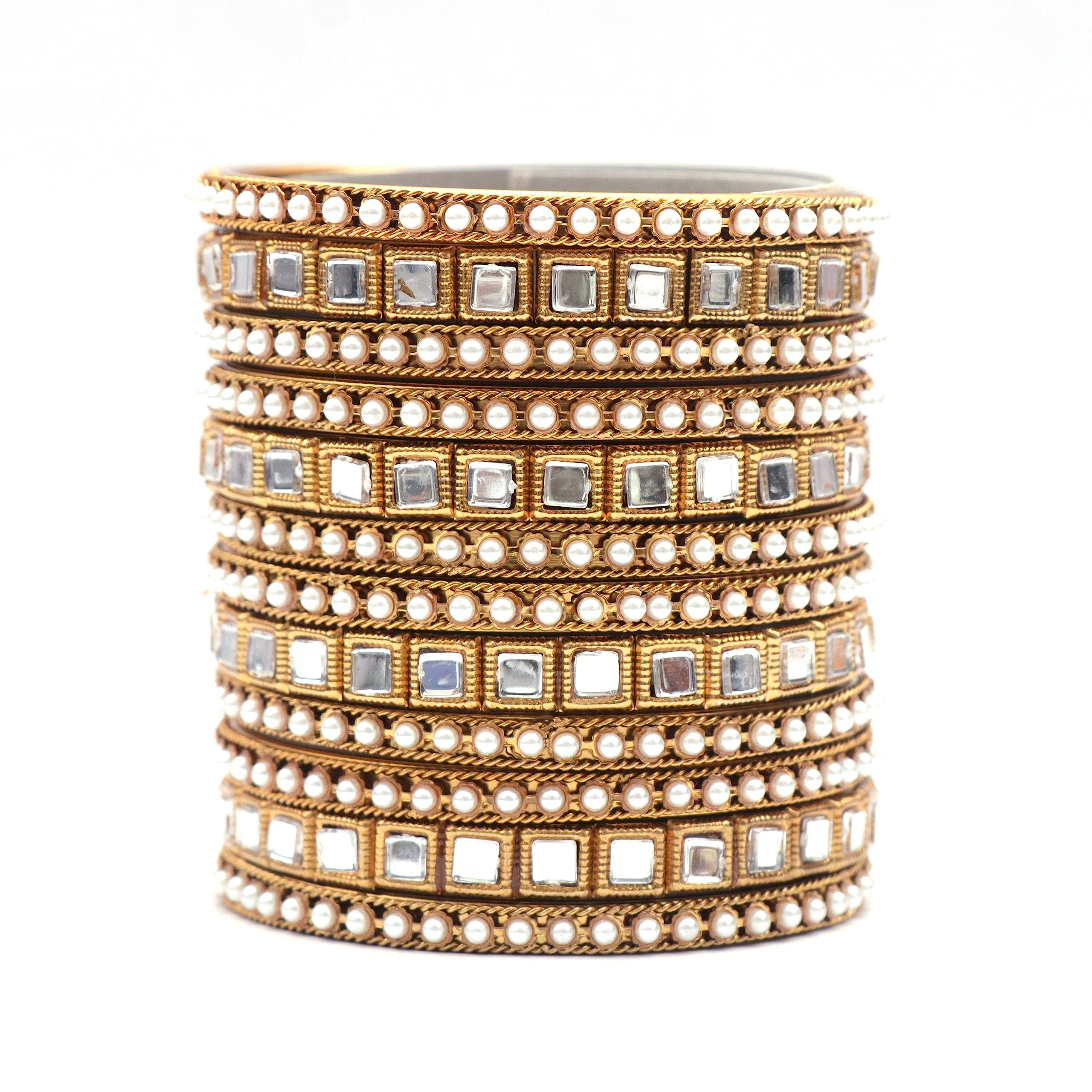 See full amazon price history chart for Navjai Designer Pearls Boho Beads Oxidised Mirror work Radha krishna Kara kada Set for Women & Girls Traditional Bracelets Bangles Metal Churi Set (Gold Pearl Bangle, 2.2) Navjai Designer Pearls Boho Beads Oxidised Mirror work Radha krishna Kara kada Set for Women & Girls Traditional Bracelets Bangles Metal Churi Set (Gold Pearl Bangle, 2.2) (B0CH86T6MV) Amazon Price History, Amazon Price Tracker