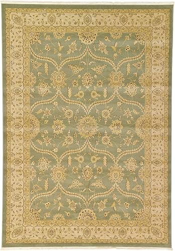 Miniatura 10 de Unique Loom Edinburgh Collection - Alfombra clásica oriental tradicional francesa inspirada en el campo, 7 pies 1 pulgada x 10 pies, rectangular,