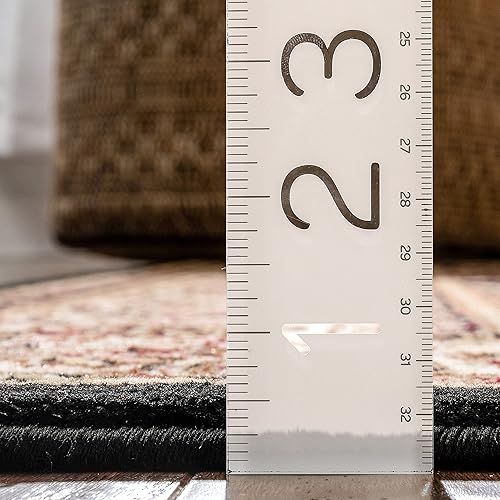 Miniatura 2 de Alfombra tradicional de Barclay Sarouk de color rojo de 2 pies 3 pulgadas x 3 pies 11 pulgadas, Polipropileno