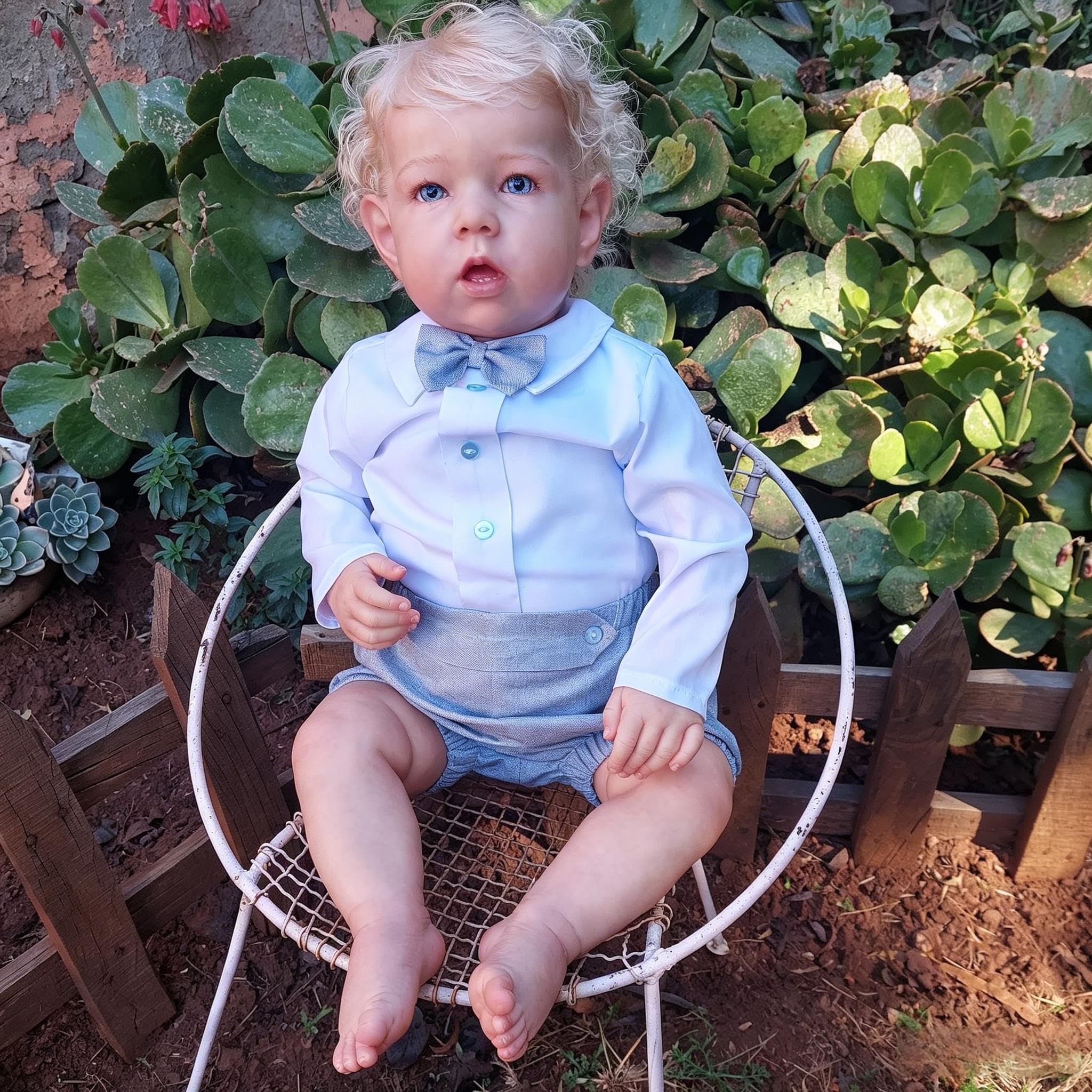 RXDOLL Duży rozmiar Reborn maluch lalki chłopiec blond włosy 71 cm realistyczne lalki Reborn Baby Boy miękka tkanina winylowa ciało realistyczny maluch lalka bobas ręcznie robiona zabawka dla dzieci