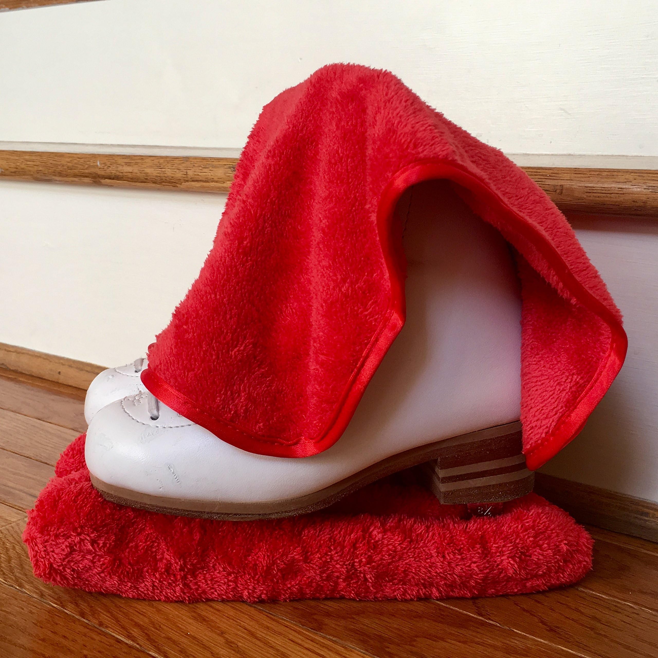 GIANTCLEAN Microfiber Skate Blade Cover (Soaker) & Skate Wipe Care Kit, Ultra Soft, Super Absorbent, Fast Drying, Protects Blade from Rusting and Chipping - Ideal for Ice Skating and Hockey Skates