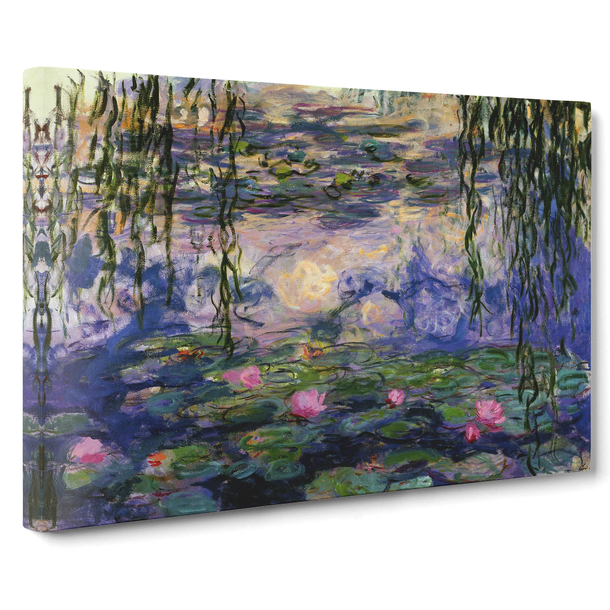 Water Lilies Lily Pond Vol.11 By Claude Monet Canvas Print, Mixed, 25L x 50W cm