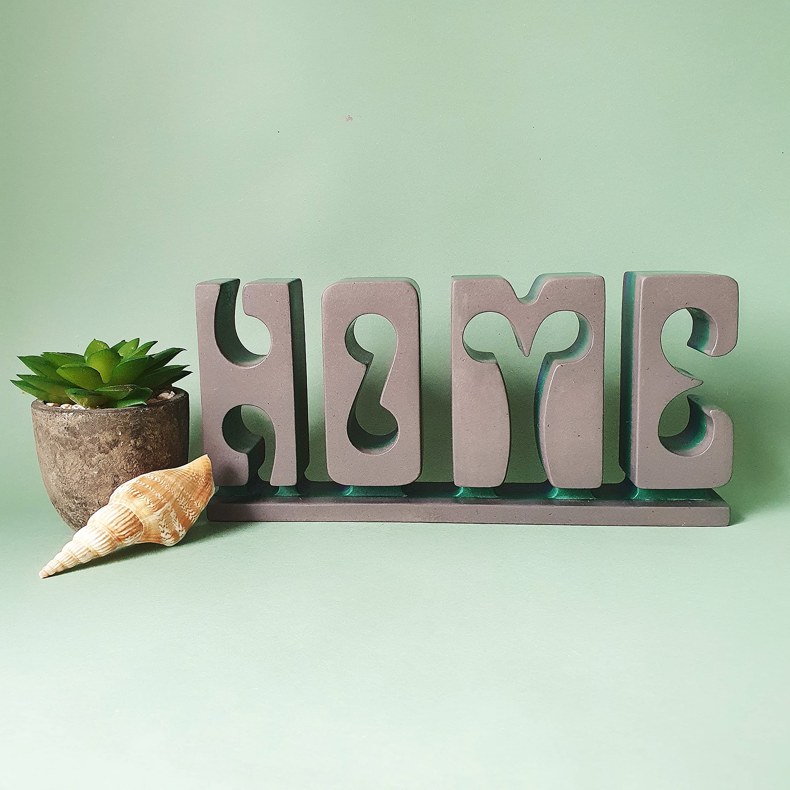 Lettres décoratives en bois plaque autoportante pour décorer sans percer
