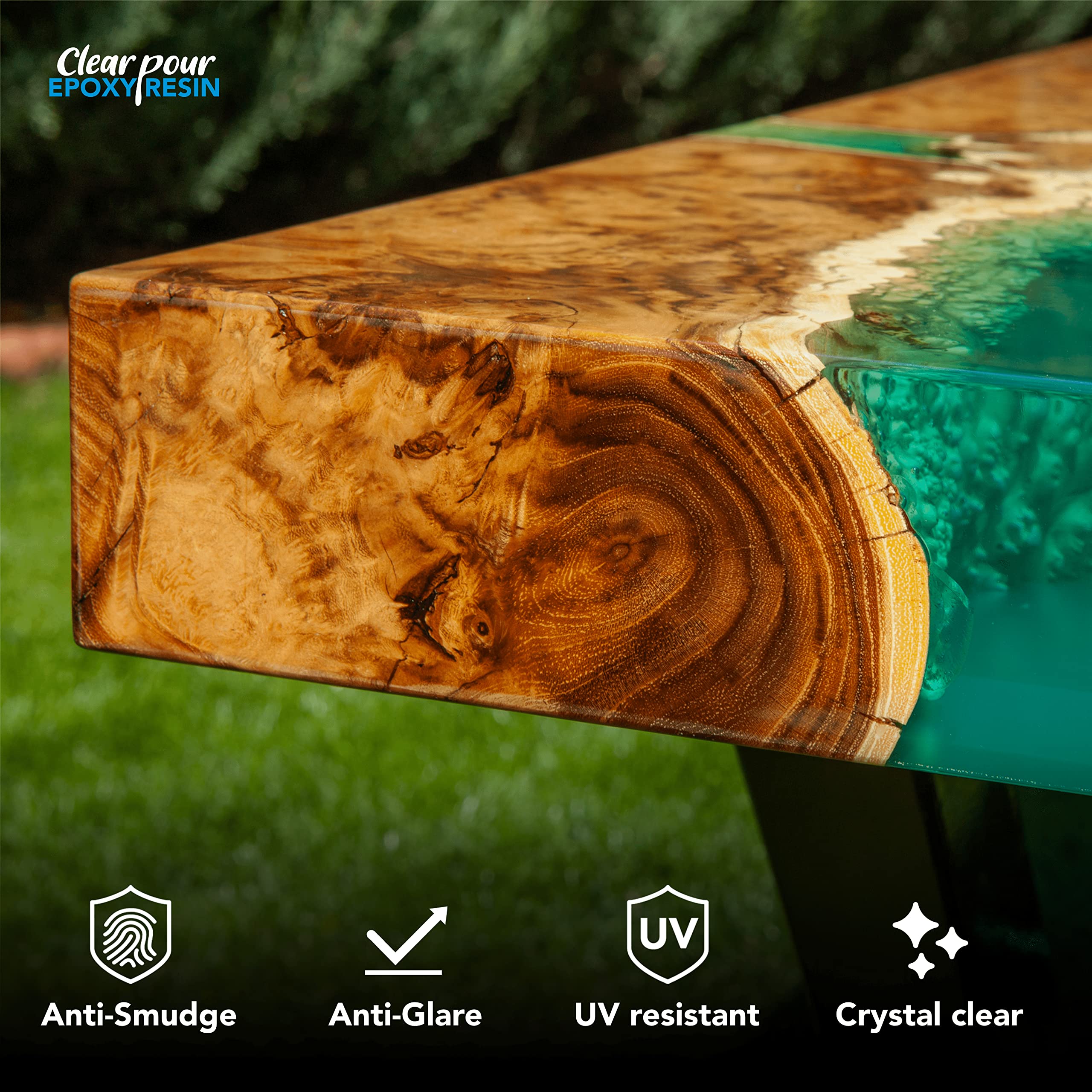 Clear Pour 2 Gallon Epoxy Resin Kit Deep Pour Clear Epoxy Resin