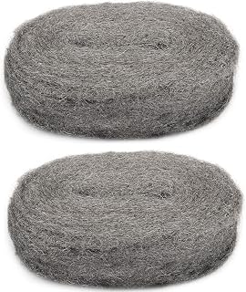 40 FT Steel Wool Fill Fabric Roll, Coarse Wire Wool Hardware Cloth DIY Kit, Gap Blocker to Keep Annoying Animals Away from Holes/Wall Cracks/Siding/Pipeline/Vents in Workshop/House/Garage