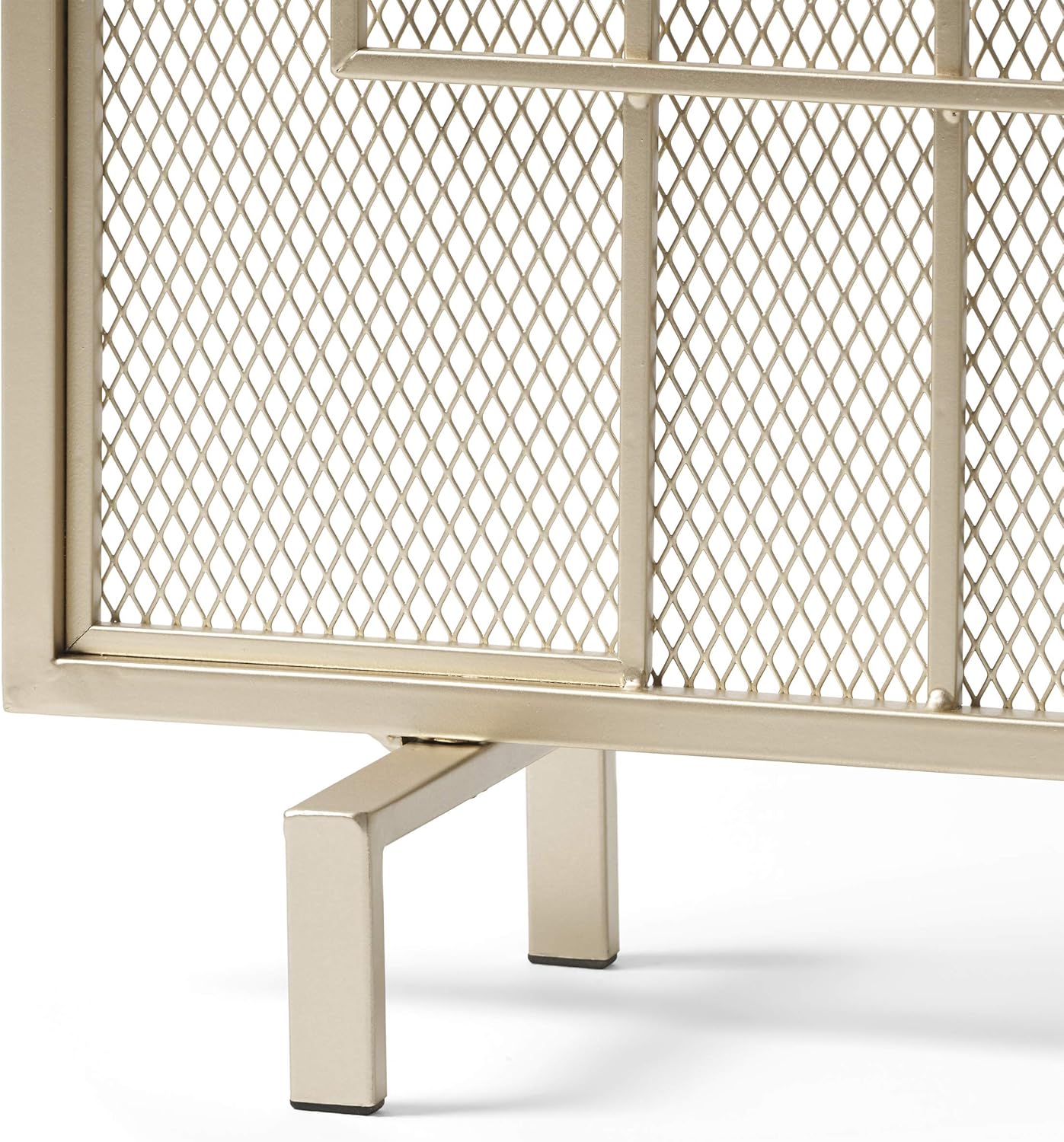 Christopher Knight Home Dorothy Modern Single Panel Iron Firescreen, Gold Finish