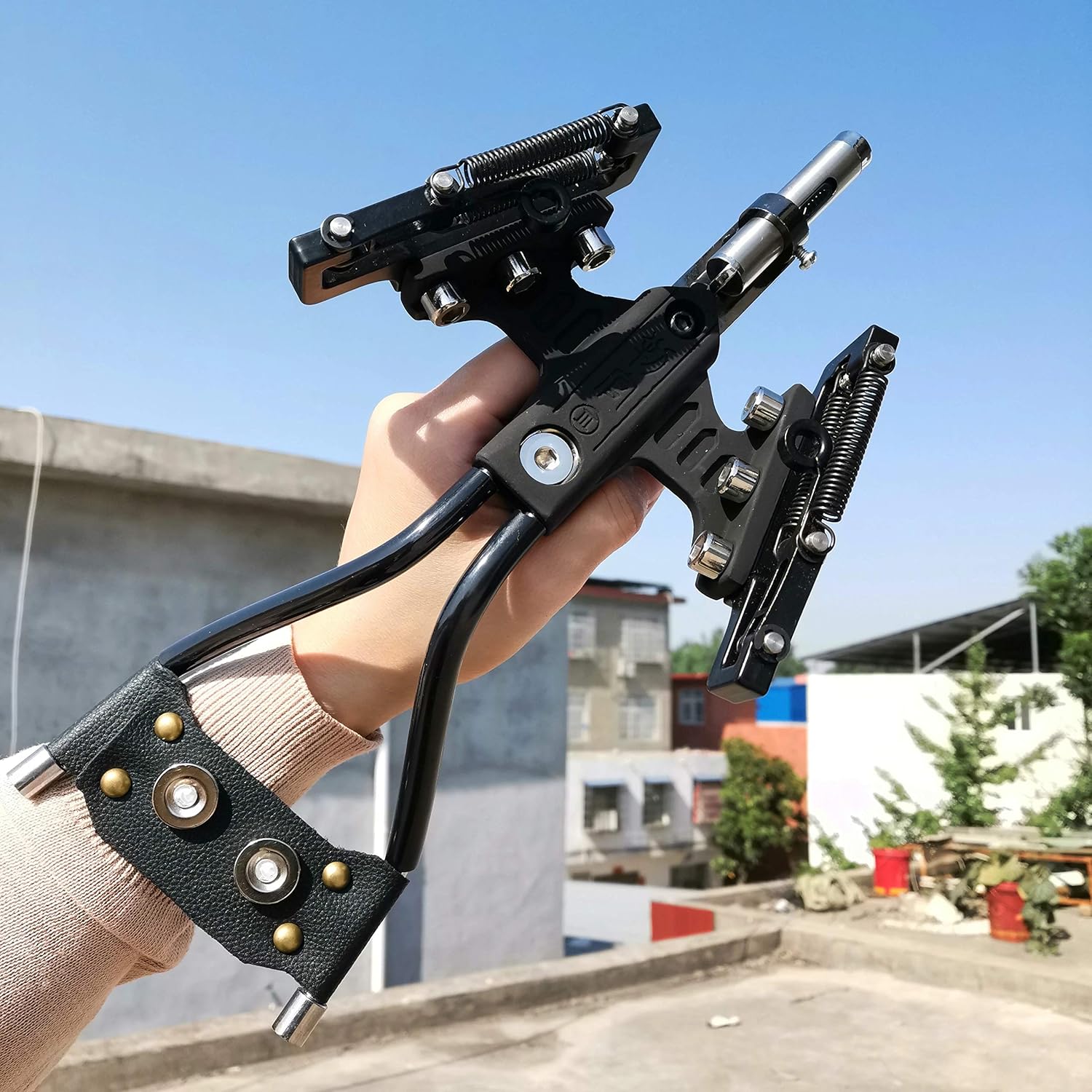 Champion Wrist Rocket Slingshot, Slingshot Professional Hunting Slingshots with Infrared Light Assisted Aiming System Heavy Duty Launching Bands, High Velocity Catapult Creative Gift for Men